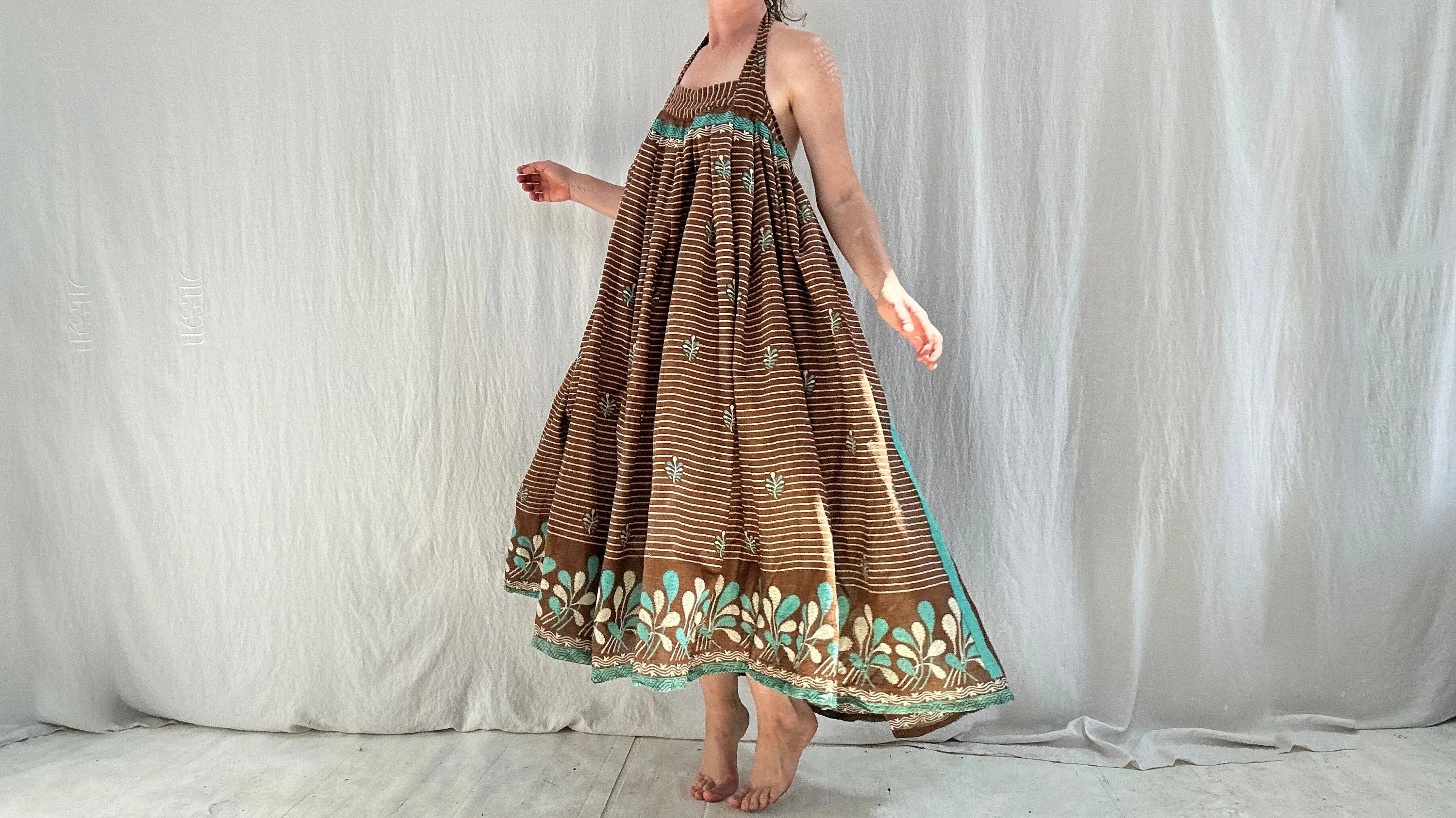 Vintage Sari Sundress. One Size.