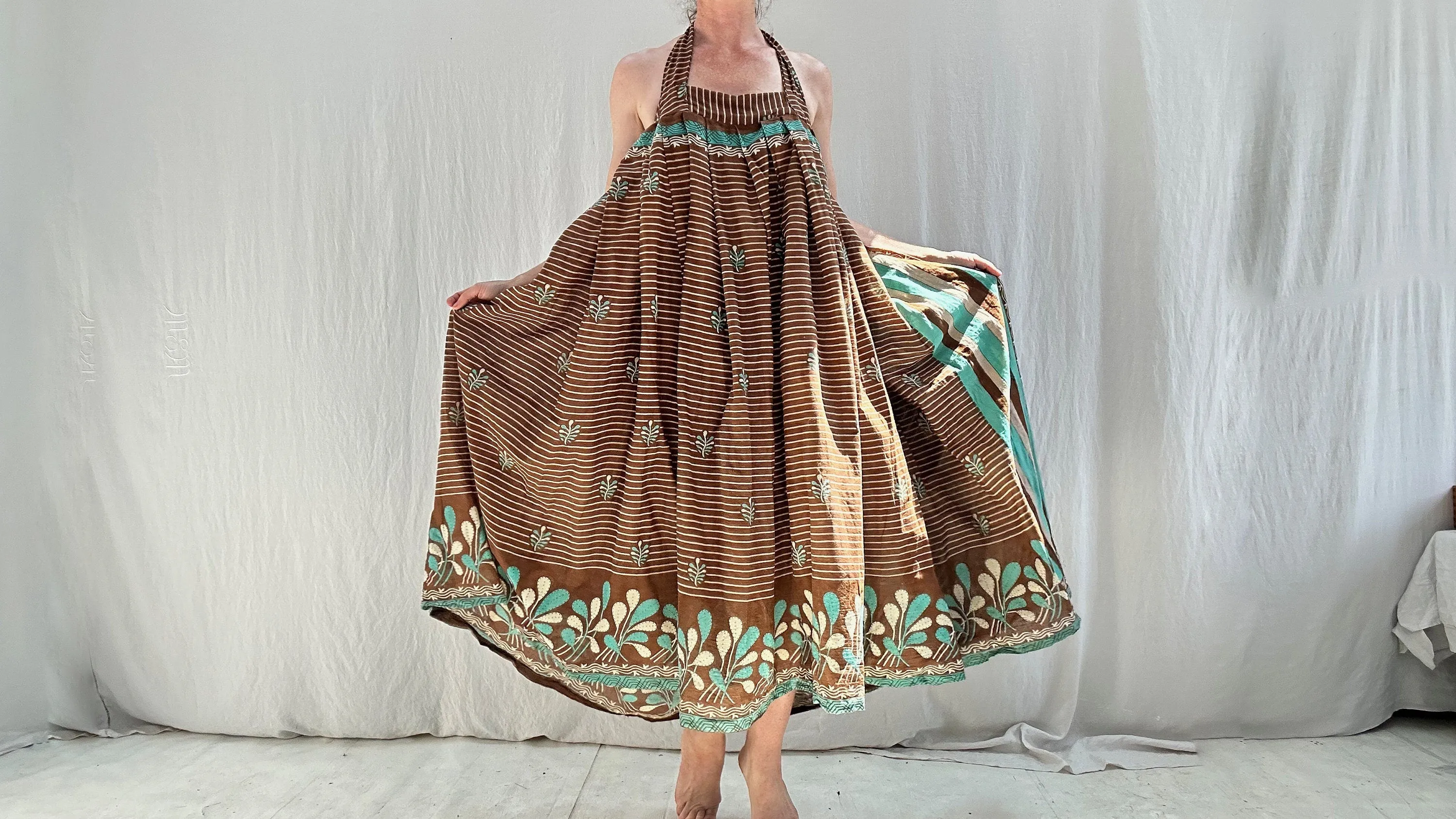 Vintage Sari Sundress. One Size.