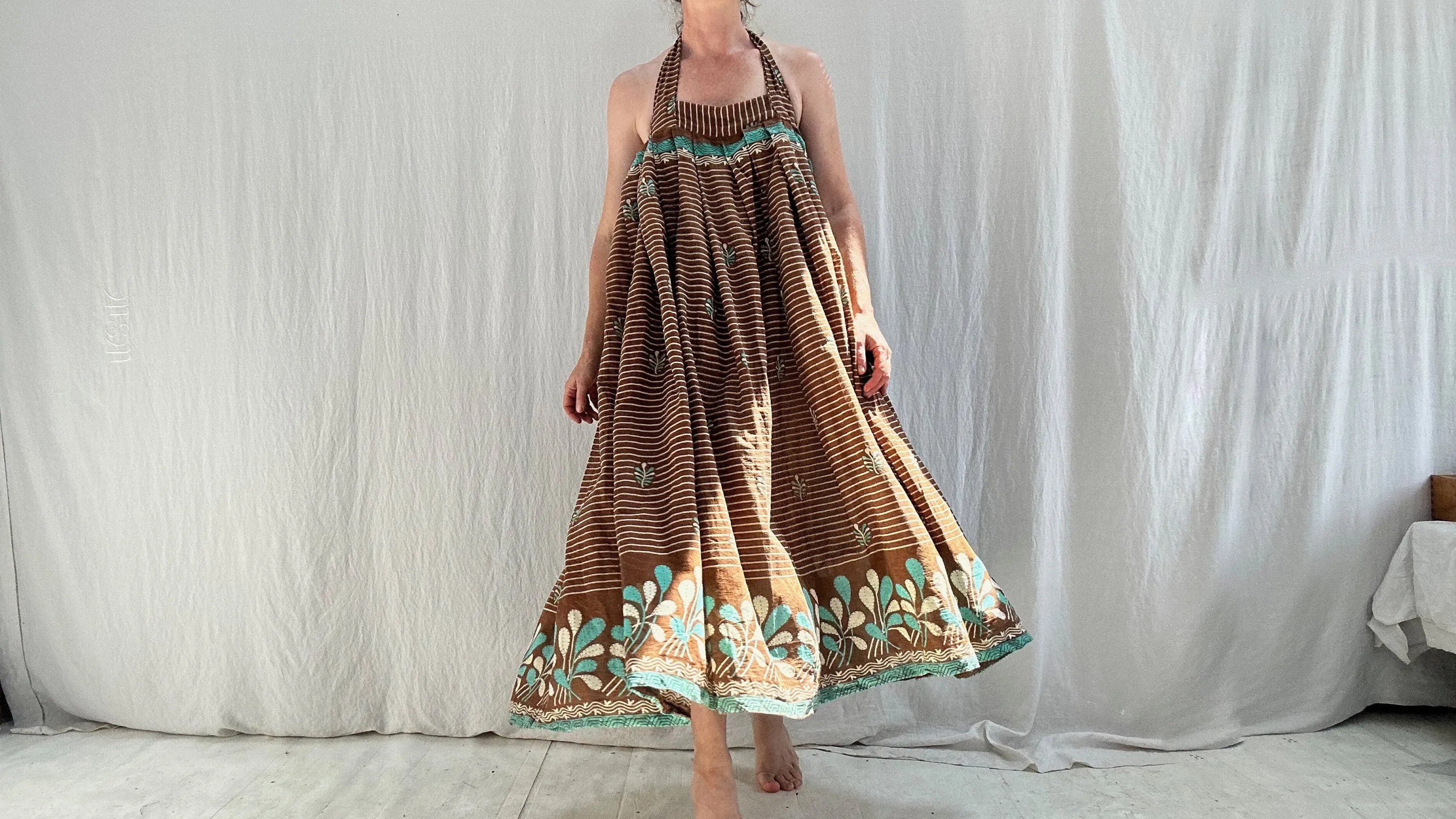 Vintage Sari Sundress. One Size.