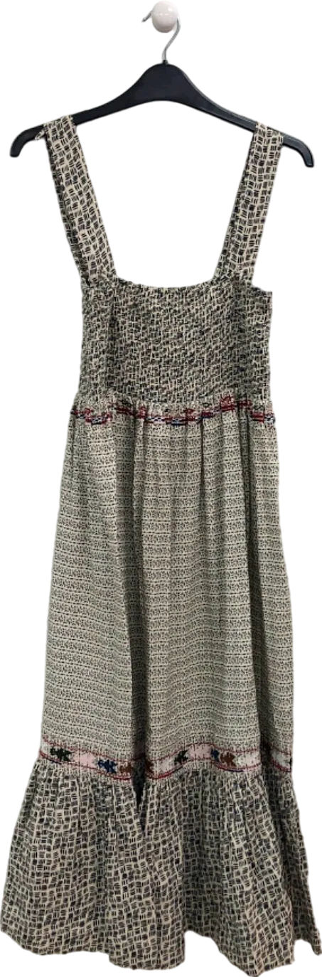 WYSE LONDON White Black Beau Multi wear convertible Sundress / Skirt UK 8