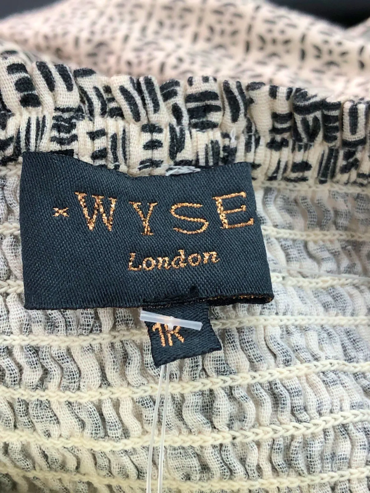 WYSE LONDON White Black Beau Multi wear convertible Sundress / Skirt UK 8