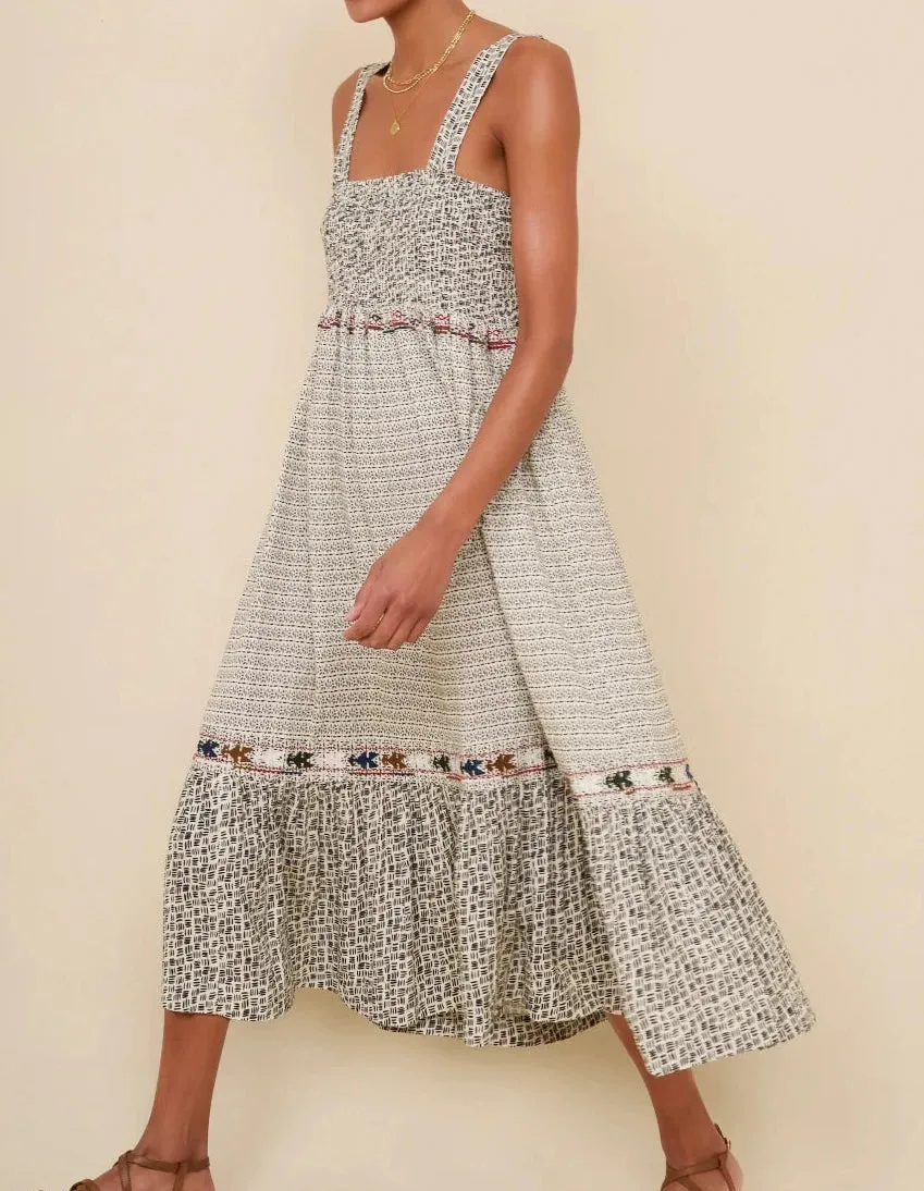 WYSE LONDON White Black Beau Multi wear convertible Sundress / Skirt UK 8