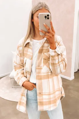 Zoey Shacket Beige